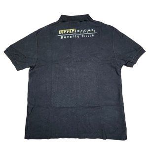 Ferrari Store Beverly Hills Employee Black Polo Shirt XL Scuderia RARE